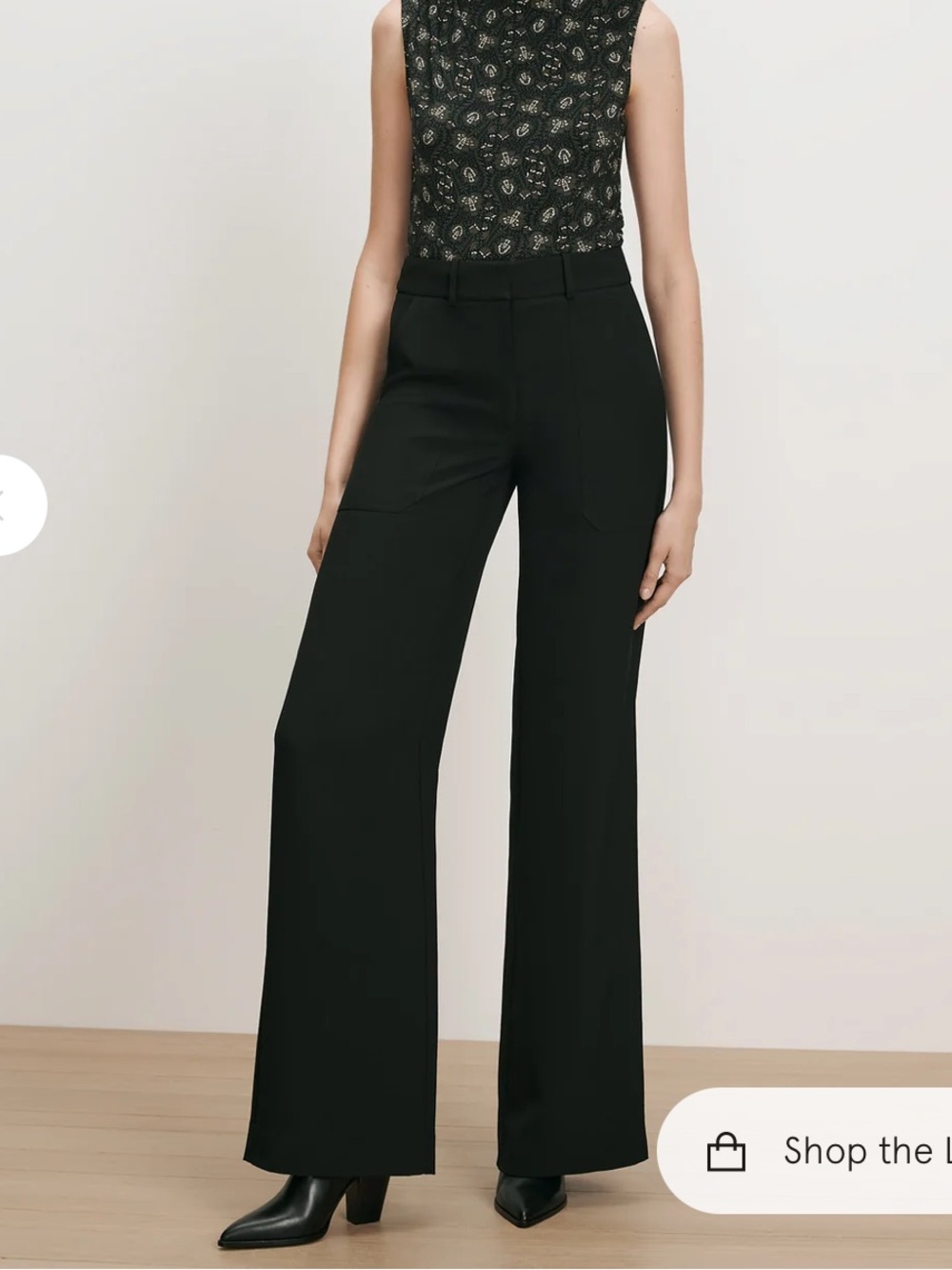 Veronica Beard Cole High Rise Wide Leg Women Trouser Pants (Size 0)